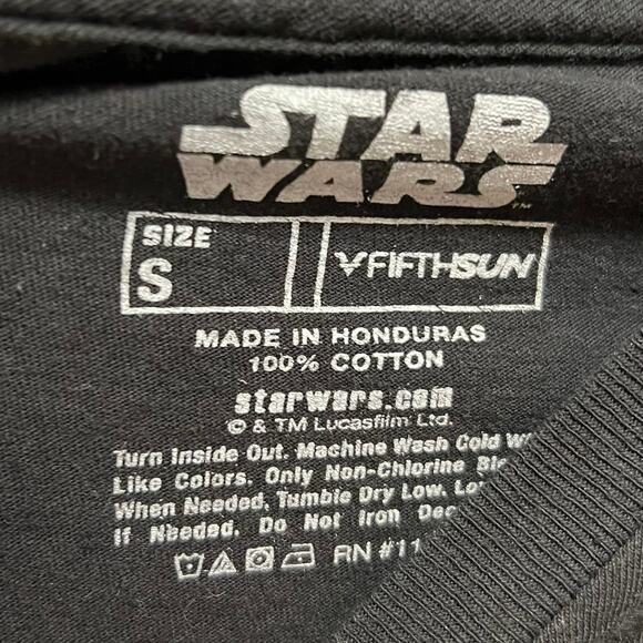 Star Wars The Mandalorian Black Short Sleeve T-Shirt Fandom Graphic Tee Sz S - Picture 3 of 4